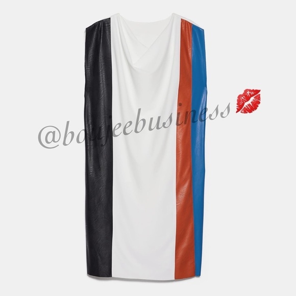 ZARA BNWT Colorblock Dress - Picture 8 of 8